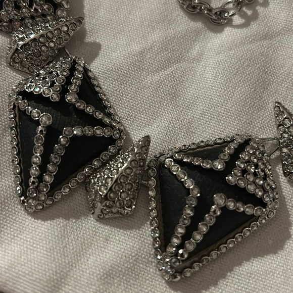 NWOT Black & Silver Alexis Bittar Necklace - Picture 3 of 5